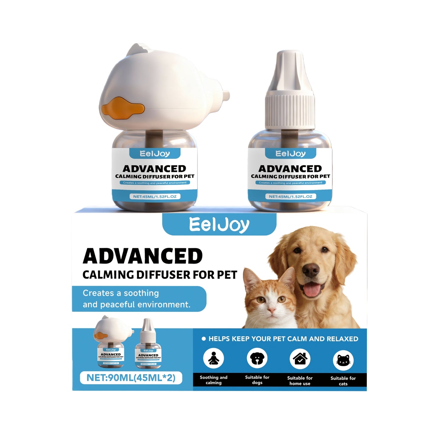 Cat Calming Diffuser - Natural Stress Relief for Anxious Cats & Peaceful Home
