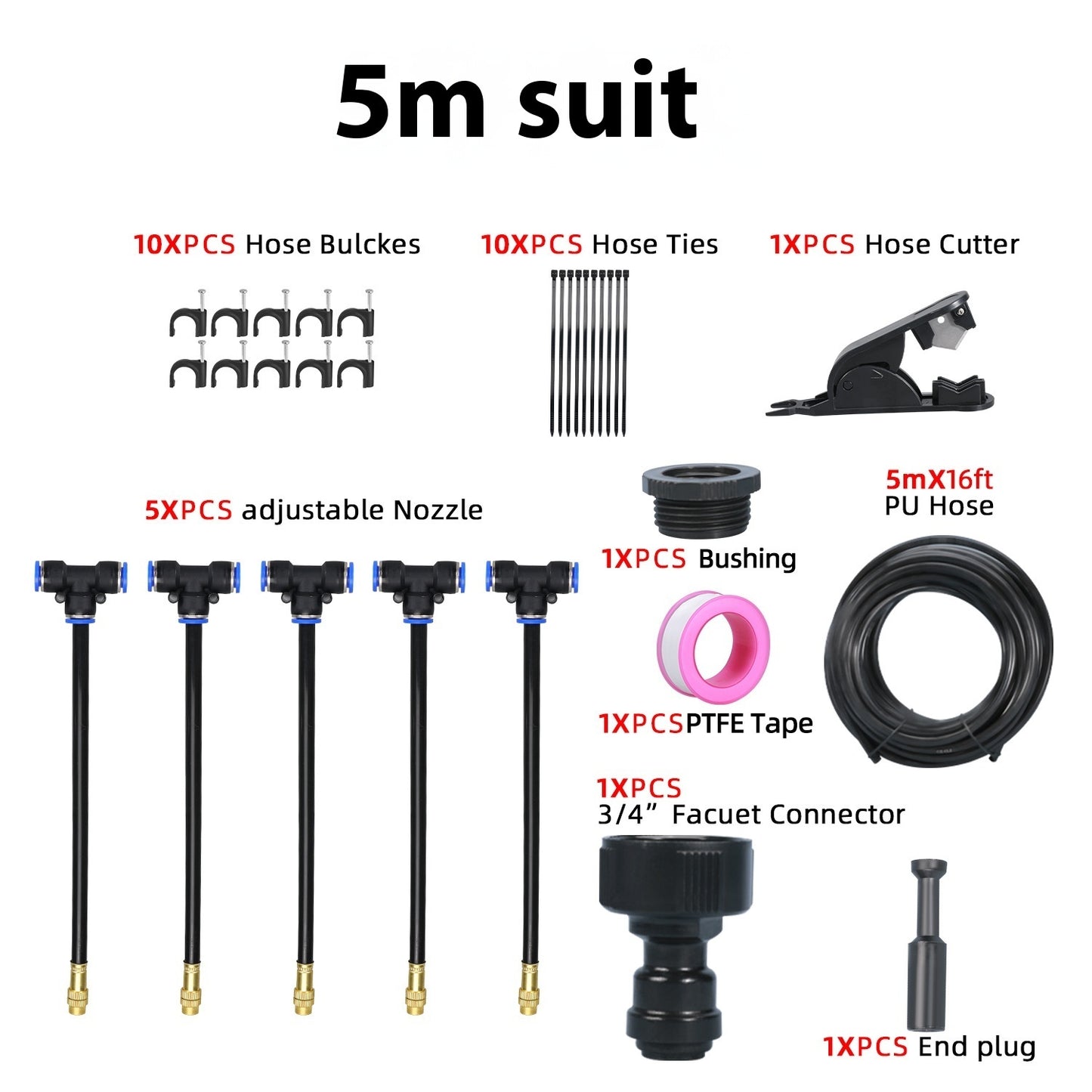 AquaCurve™ 360° Drip Irrigation Kit – Automatic Garden Watering System