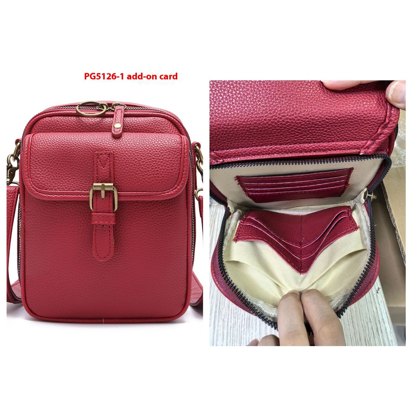 Vintage Leather Messenger Bag - Stylish Large Capacity Crossbody with Card Organizer for Effortless Daily Confidence