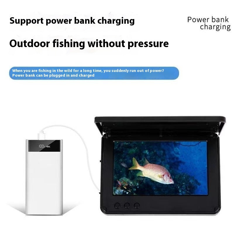 HD Underwater Fish Finder Camera - Professional Fishing Display with 220° Wide Angle & Up to 30M Cable