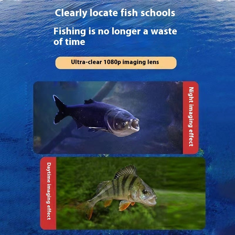 HD Underwater Fish Finder Camera - Professional Fishing Display with 220° Wide Angle & Up to 30M Cable