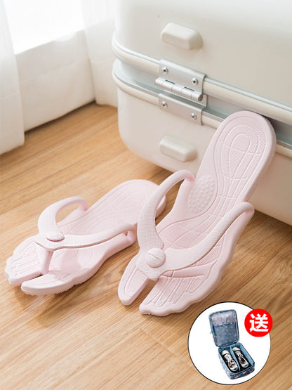Foldable Beach Slippers - Lightweight Travel Flip-Flops for Spa Days, Pool Time & Effortless Summer Style