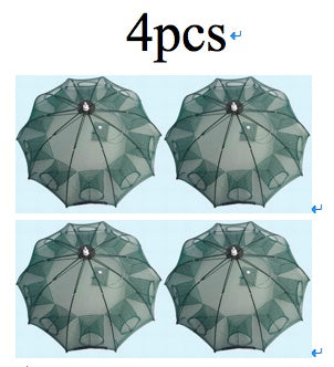 Automatic Folding Fishing Net Trap - Easy Catch Crab, Shrimp & Fish Cage (4-20 Holes)