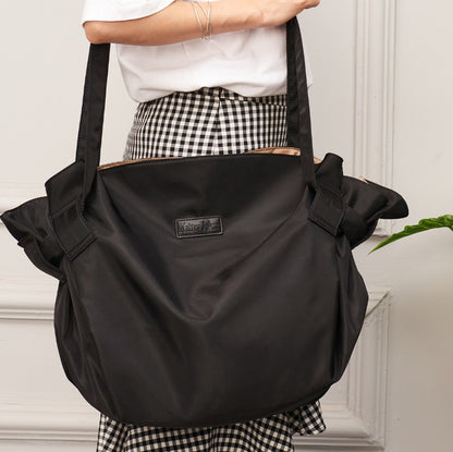 Large Capacity Travel Messenger Bag - Expandable Oxford Cloth Shoulder Bag for Camping & Weekend Trips