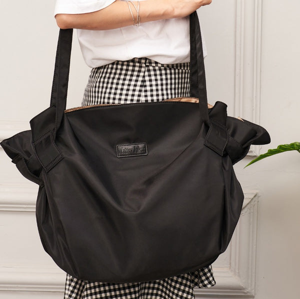 Large Capacity Travel Messenger Bag - Expandable Oxford Cloth Shoulder Bag for Camping & Weekend Trips