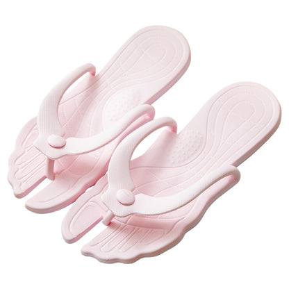 Foldable Beach Slippers - Lightweight Travel Flip-Flops for Spa Days, Pool Time & Effortless Summer Style