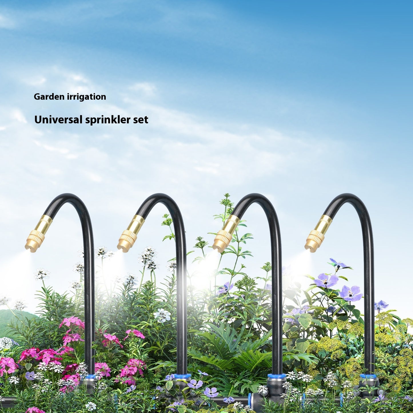 AquaCurve™ 360° Drip Irrigation Kit – Automatic Garden Watering System
