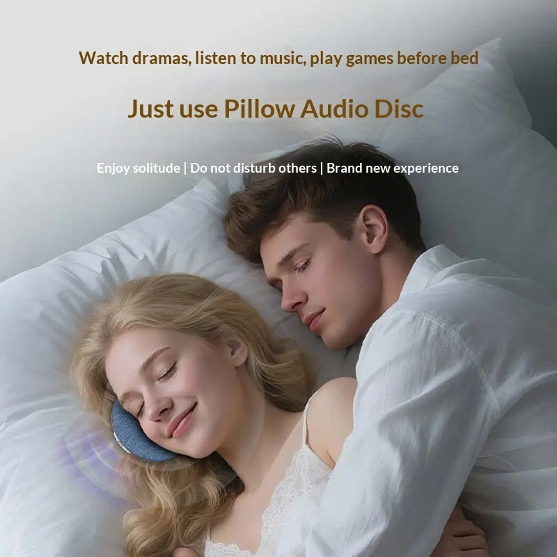 Sleep Better White Noise Pillow Speaker - Ultra-Thin Bluetooth Sound Therapy for Restful Beauty Sleep