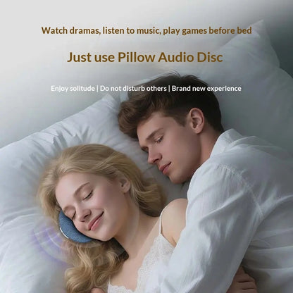Sleep Better White Noise Pillow Speaker - Ultra-Thin Bluetooth Sound Therapy for Restful Beauty Sleep