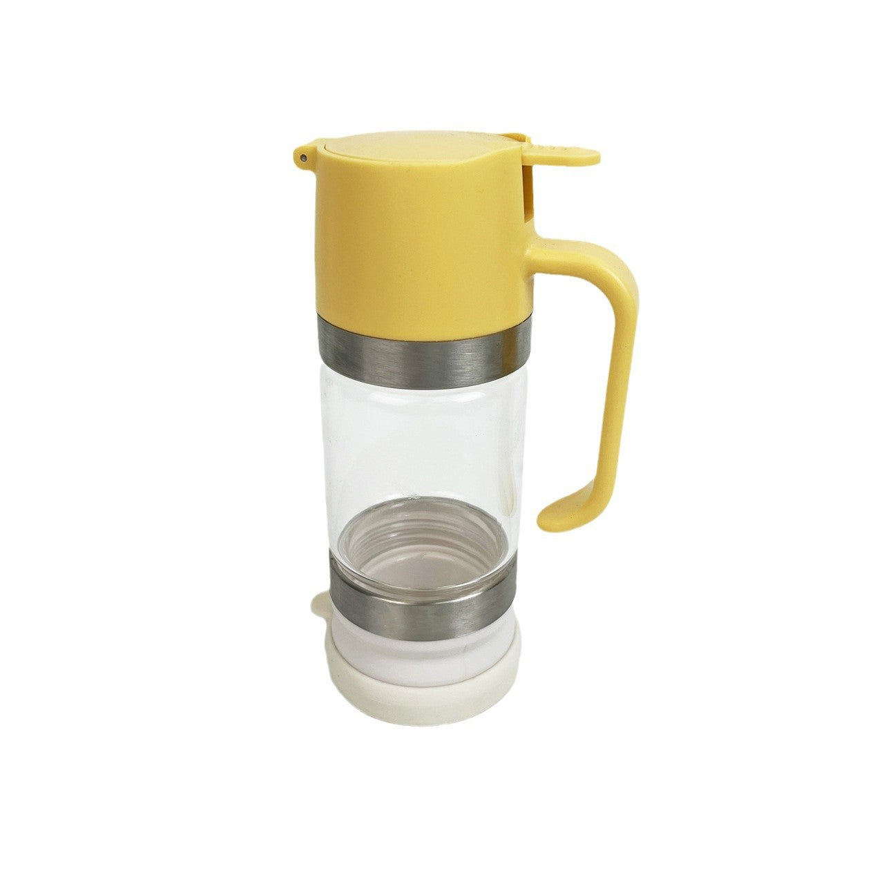 No-Drip Glass Honey Dispenser - Food-Grade Press-Type Bottle with Back-Suction Technology