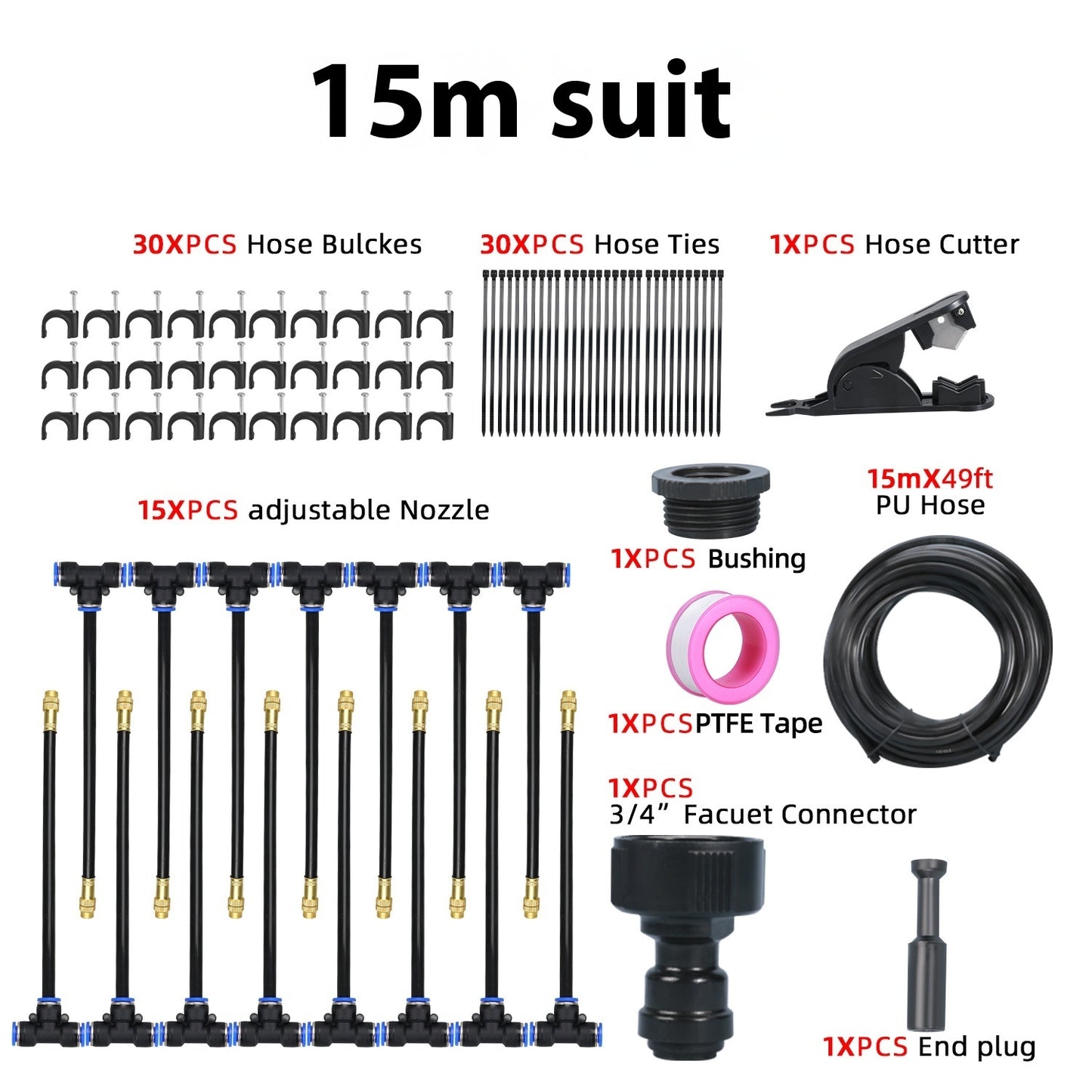 AquaCurve™ 360° Drip Irrigation Kit – Automatic Garden Watering System