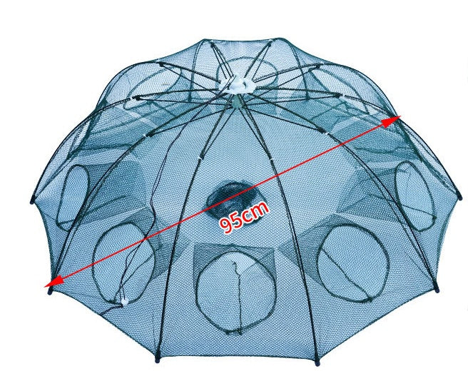 Automatic Folding Fishing Net Trap - Easy Catch Crab, Shrimp & Fish Cage (4-20 Holes)