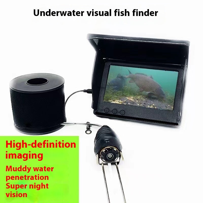 HD Underwater Fish Finder Camera - Professional Fishing Display with 220° Wide Angle & Up to 30M Cable