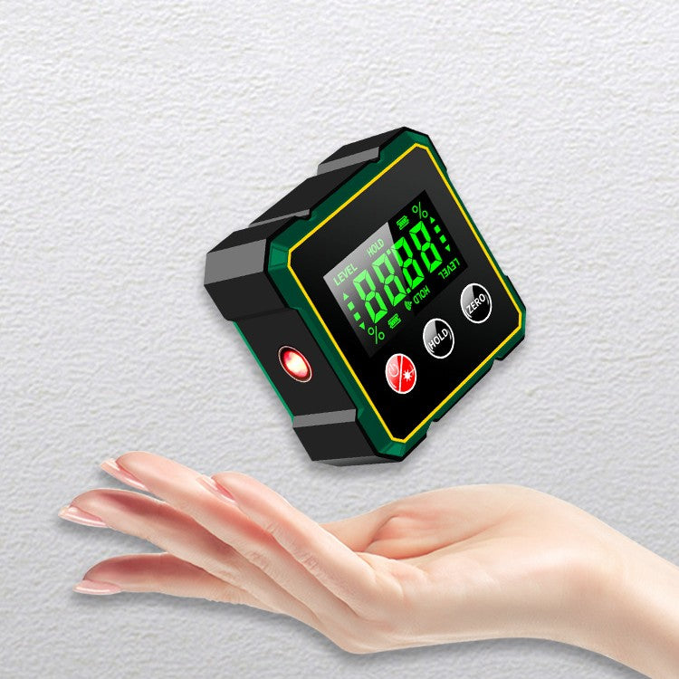 Magnetic Digital Angle Finder - Precision Level & Protractor with LCD Display & Type-C Charging
