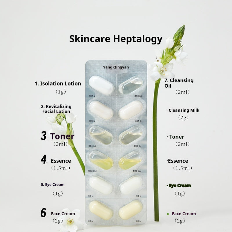 7-Piece Hydrating Skincare Trial Set - Brighten & Moisturize All Skin Types