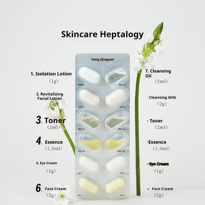7-Piece Hydrating Skincare Trial Set - Brighten & Moisturize All Skin Types