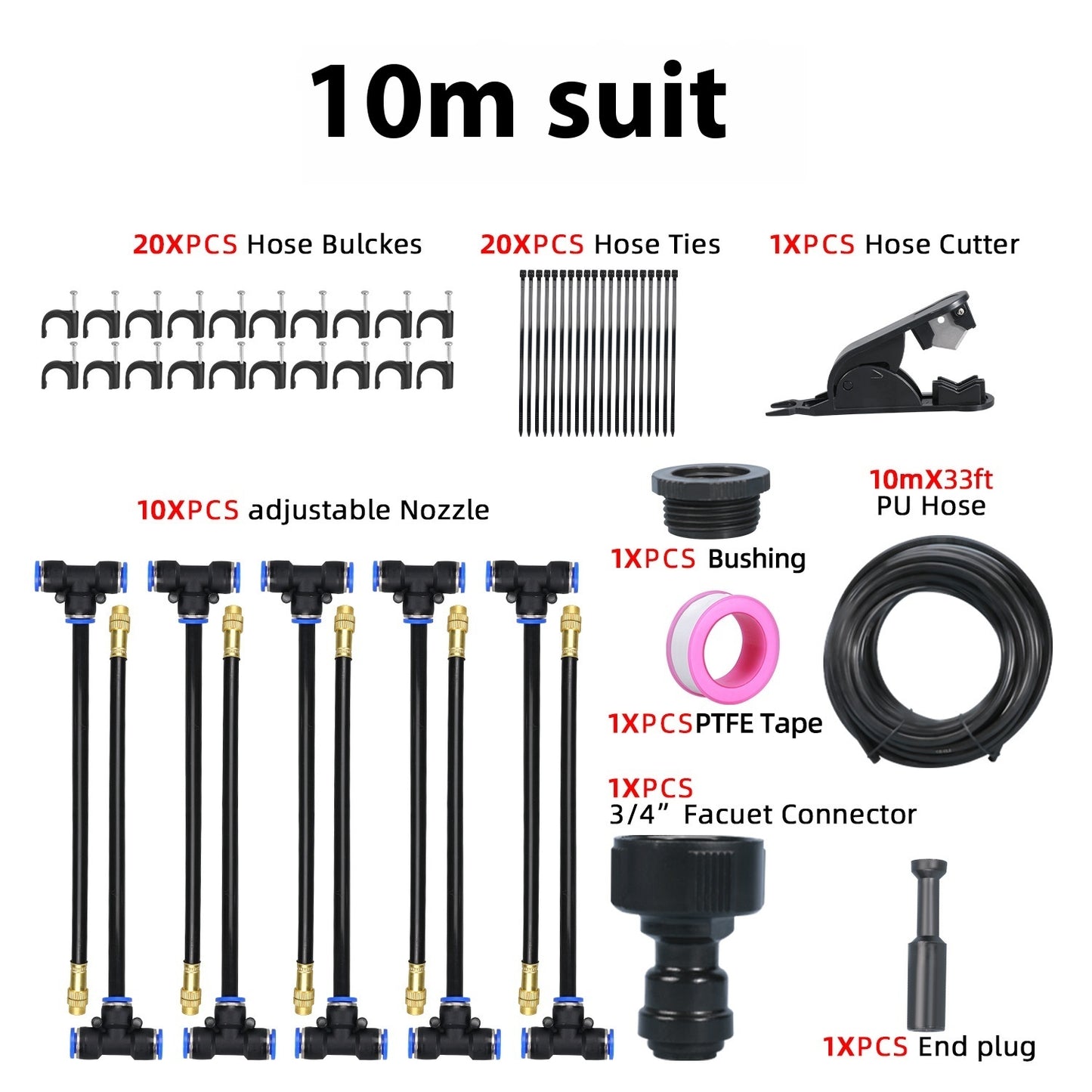 AquaCurve™ 360° Drip Irrigation Kit – Automatic Garden Watering System