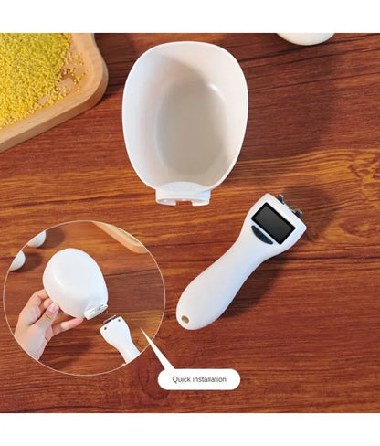 Digital Pet Food Scoop Scale with LED Display - Accurate Portion Control for Dogs & Cats