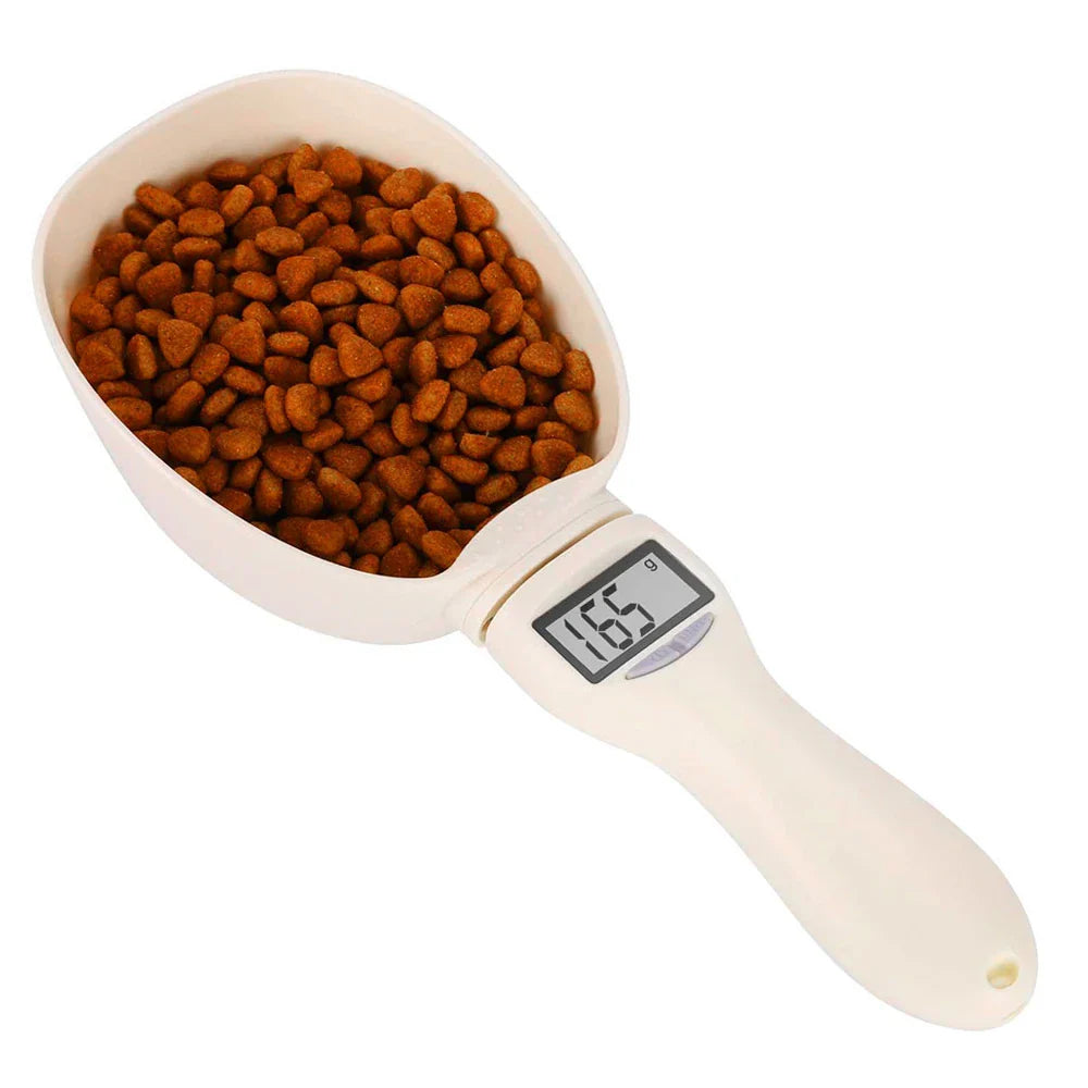 Digital Pet Food Scoop Scale with LED Display - Accurate Portion Control for Dogs & Cats