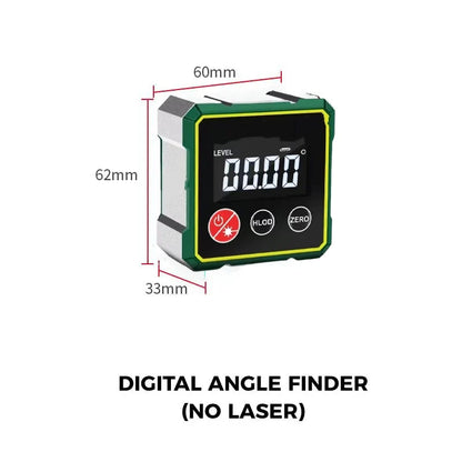 LaserAlign Digital Protractor with Laser Guide - Precision Angle Finder for Woodworking & Construction