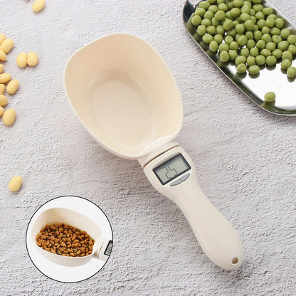 Digital Pet Food Scoop Scale with LED Display - Accurate Portion Control for Dogs & Cats