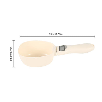 Digital Pet Food Scoop Scale with LED Display - Accurate Portion Control for Dogs & Cats