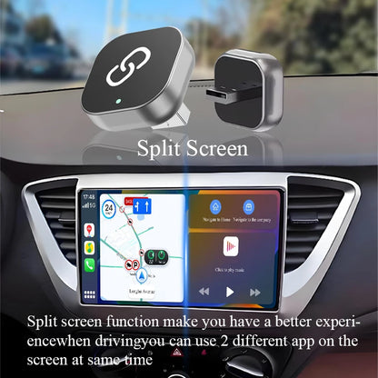 Wireless CarPlay Adapter - Plug & Play USB Dongle for iPhone Android Auto