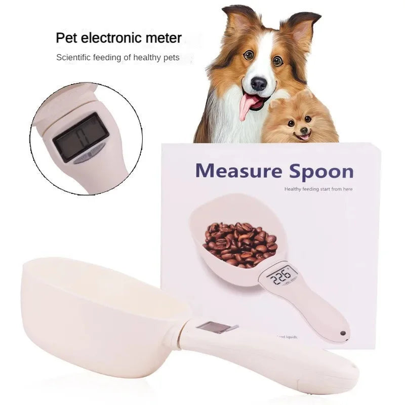 Digital Pet Food Scoop Scale with LED Display - Accurate Portion Control for Dogs & Cats