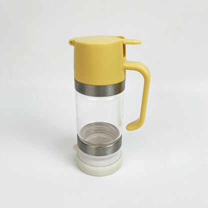 No-Drip Glass Honey Dispenser - Food-Grade Press-Type Bottle with Back-Suction Technology