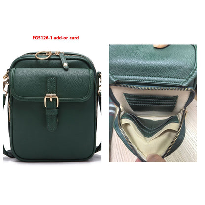 Vintage Leather Messenger Bag - Stylish Large Capacity Crossbody with Card Organizer for Effortless Daily Confidence