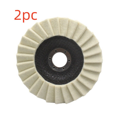 Wool Flap Disc Polishing Wheel - Professional Mirror Finish for Angle Grinders (115mm/125mm)