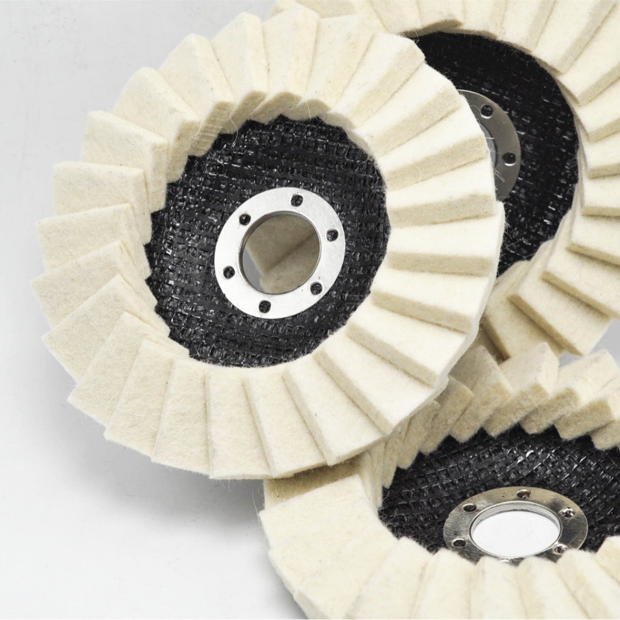 Wool Flap Disc Polishing Wheel - Professional Mirror Finish for Angle Grinders (115mm/125mm)