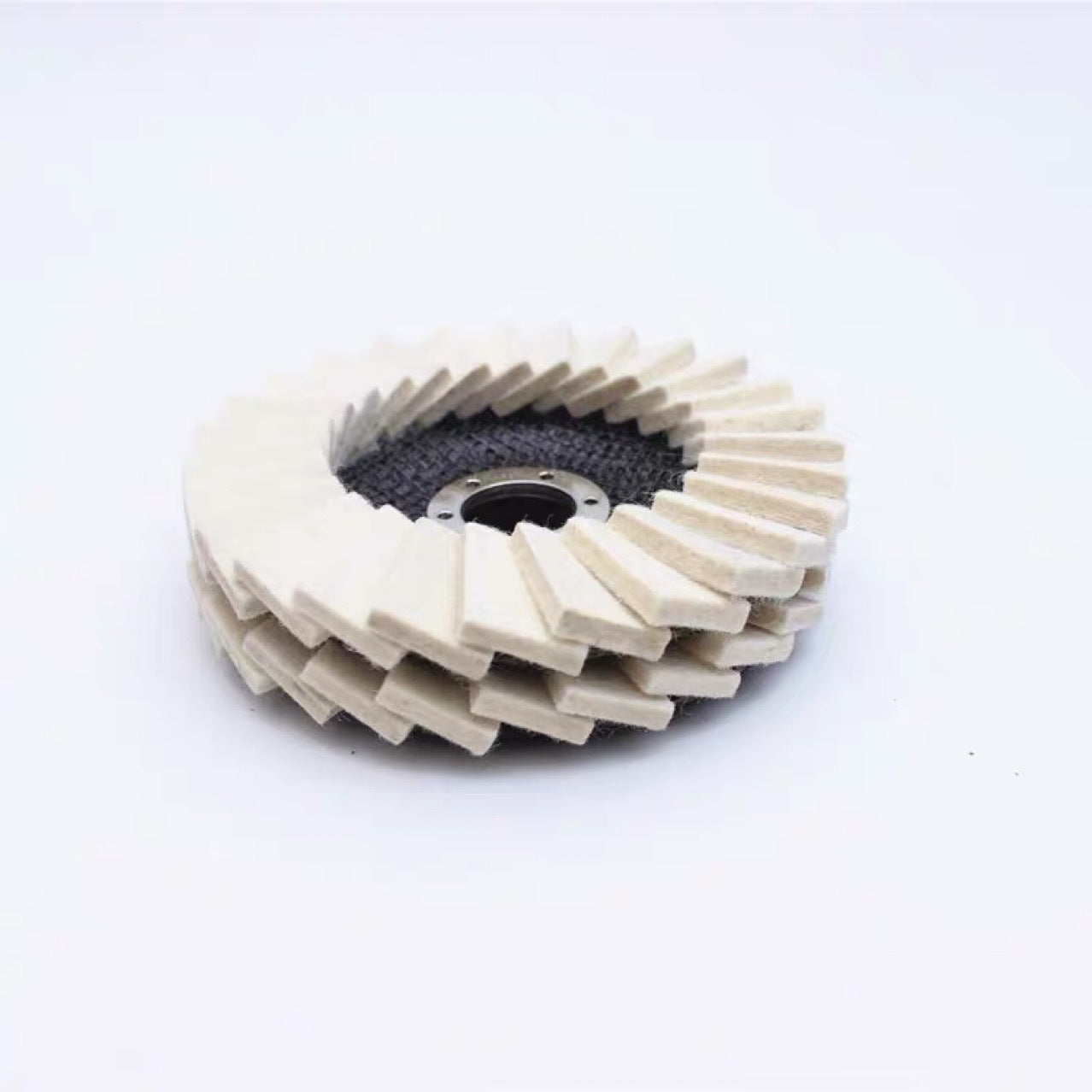 Wool Flap Disc Polishing Wheel - Professional Mirror Finish for Angle Grinders (115mm/125mm)