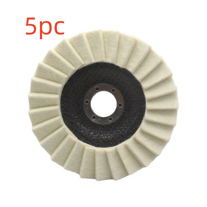 Wool Flap Disc Polishing Wheel - Professional Mirror Finish for Angle Grinders (115mm/125mm)