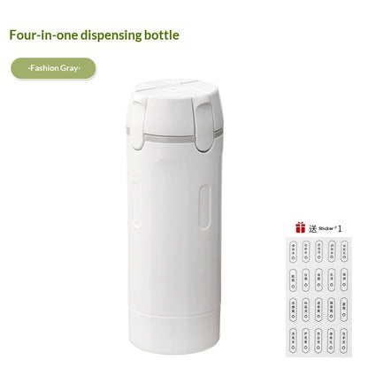 4-in-1 Travel Skincare Bottle Set - TSA-Approved Refillable Containers for Your Complete Beauty Routine On-the-Go