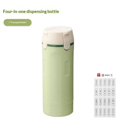 4-in-1 Travel Skincare Bottle Set - TSA-Approved Refillable Containers for Your Complete Beauty Routine On-the-Go