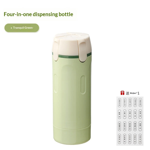 4-in-1 Travel Skincare Bottle Set - TSA-Approved Refillable Containers for Your Complete Beauty Routine On-the-Go