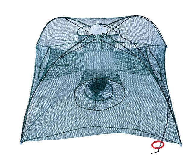 Automatic Folding Fishing Net Trap - Easy Catch Crab, Shrimp & Fish Cage (4-20 Holes)