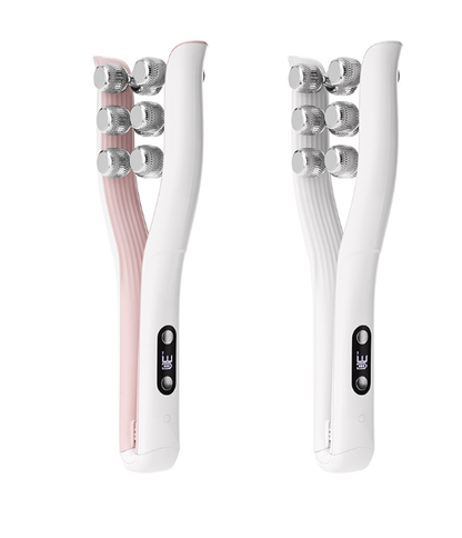 Micro-Current Face Sculpting Roller - V-Shape Facial Contouring Tool for Lifted, Defined Jawline & Reduced Puffiness